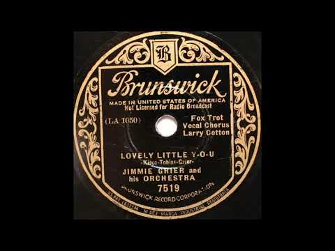 Jimmie Grier & his orchestra - Lovely Little Y-O-U (1935)