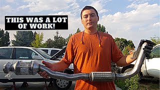 Replacing the Exhaust Cat &  Pipe on a 1992-1996 Toyota Camry LE