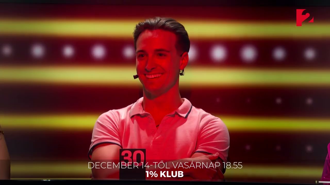 December 14-től új részekkel jön vasárnap esténként az 1% Klub!
