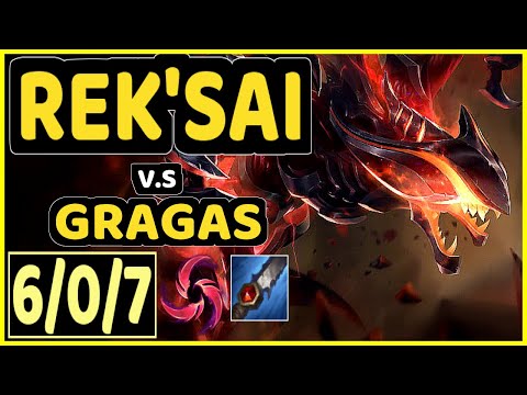 KREOX (REK'SAI) vs GRAGAS - 6/0/7 KDA JUNGLE CHALLENGER GAMEPLAY - EUW