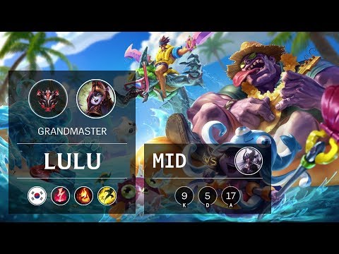 Lulu Mid vs Syndra - KR Grandmaster Patch 9.16