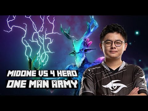 Secret.MIDONE vs 4 HERO of team FWD!! ONE MAN TEAM/ARMY!! Dota 2