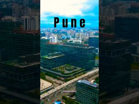 Pune City - Pune City 4K Drone View | Pune City Skyline Night View | Pune City Status #pune #shorts