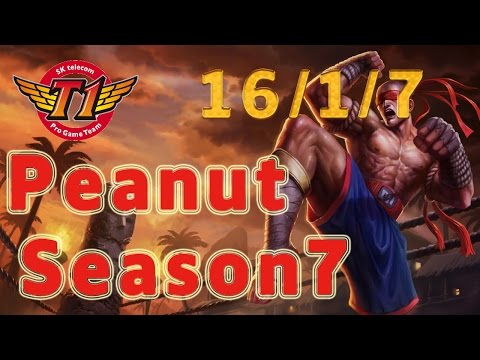 SKT T1 Peanut Leesin Jungle vs Kha'zix Patch 7.1