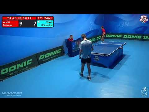 20:00 Andrii Shamrai  3-2 Vitalii Khorolskyi  West 3 WIN CUP 16.10.2022 | TABLE TENNIS WINCUP
