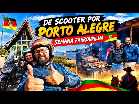 De scooter por Porto Alegre - Semana Farroupilha 
