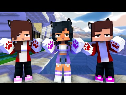 PAW PAW DANCE FIRST MEET APHMAU FRIENDS JJ MAIZEN GIRL AND BOY - MINECRAFT ANIMATION #shorts