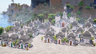 【Minecraft】アルベロベッロ風の街の作り方【マインクラフト】【マイクラ建築】【作り方】【解説】【サバイバル建築】How to build an Alberobello-style town