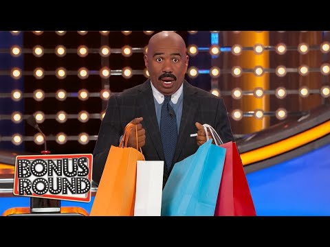 Steve Harvey LOSES IT Over These Shopping Questions on Family Feud USA!