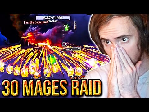 A͏s͏mongold Reacts To "30 MAGES VS NY'ALOTHA" | By Method