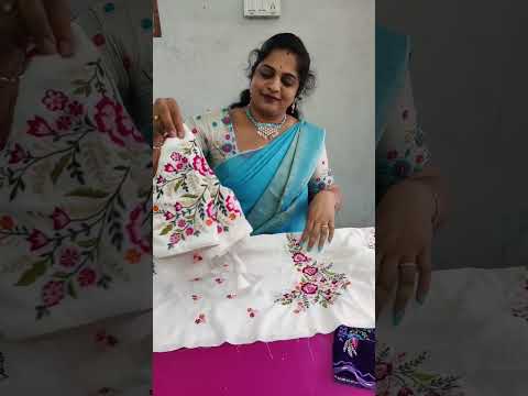 boutique life #fashionstyle #vasanthi creations #machine embroidery