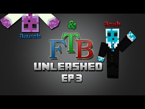 Minecraft FTB Unleashed Modpack Multiplayer Ep.3 - River Generation!