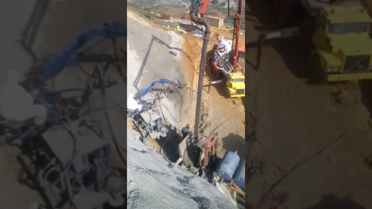 Gunite slope stability