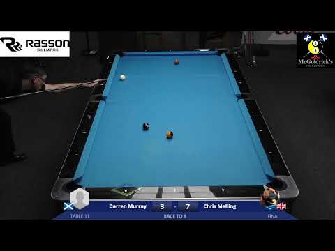 Rasson Scottish 9 Ball Series 2022 Event 2 Final - Darren Murray v Chris Melling