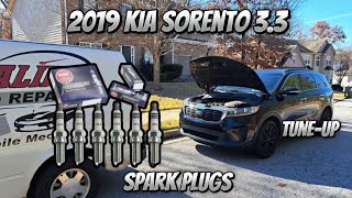 2019 KIA SORENTO LX 3.3 | HOW TO REPLACE SPARK PLUGS & IGNITION COIL PACK | P0304-MISFIRE CYLINDER 4