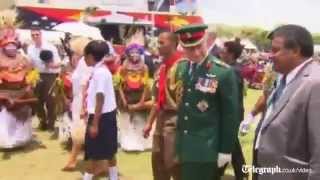Prince Charles speaks Pidgin English in Papua New Guinea.