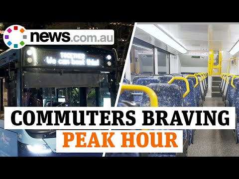 'It's a bit unnerving': The commuters braving public transport peak hour