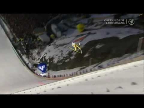 Robert Kranjec -  Vikersund WM 2012 - zweiter Durchgang 244m Ski-Flying World Champion