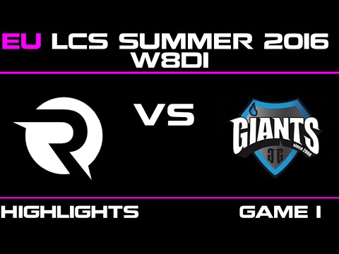OG vs GIA Game 1 highlights W8D1 EU LCS 2016 Origen vs Giants   GIA vs OG   LCS LOL