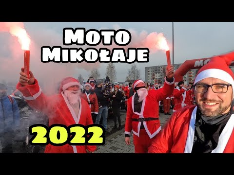 Moto Mikołaje 2022 | 600 motocyklistów w strojach Mikołajów opanowało Kraków