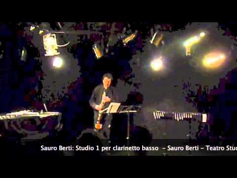 Sauro Berti: Studio 1 per clarinetto basso