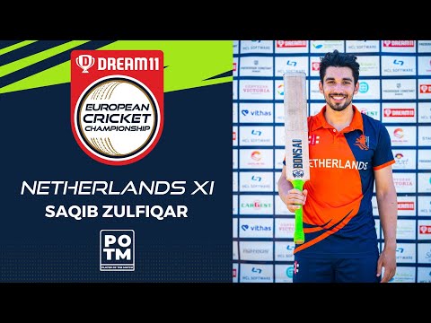 POTM: S.Zulfiqar - Group B, Match 7 - NED-XI vs DEN | Highlights | Dream11 ECC, 2022 | ECC22.031