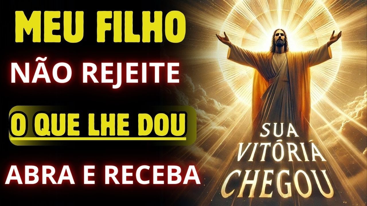 DEUS TE DIZ, HOJE É O DIA DA SUA VITÓRIA, ABRA COM FÉ!