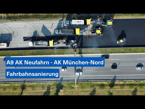 A9 AK Neufahrn - AK München-Nord: Fahrbahnsanierung
