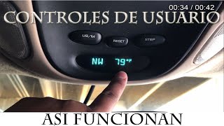 Como Funcionan Los Controles en Tablero de Usuario de las Camionetas. Caravan Town Country, Voyager.