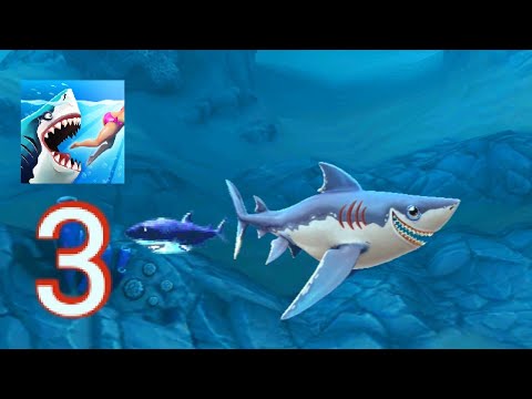 hungry Shark World : Part 3 : Porbeagle shark gameplay (android),(ios)