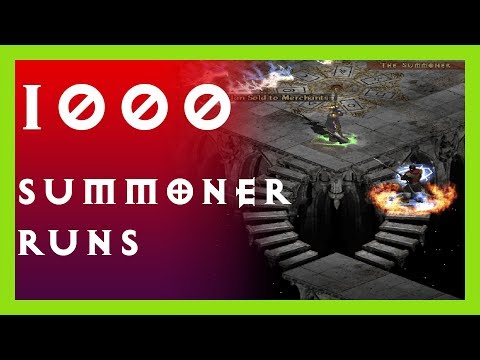 1000 Summoner Runs - Diablo 2 - Only 1 GG Drop