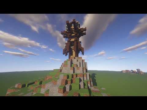 Minecraft mage tower - A timelapse