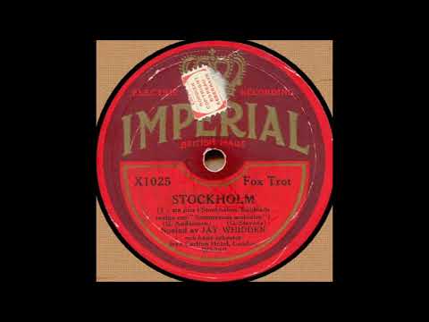 Jay Whidden & his Carlton Hotel orchestra - Stockholm (1929)