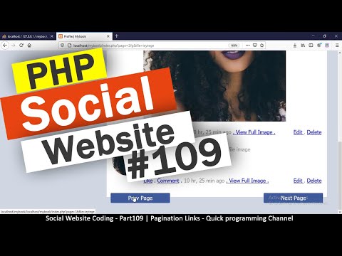 Social Website from scratch Part 8 Profile Page Top Bar | PHP | HTML | CSS | MYSQL Database