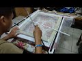 How I prepare my Silkscreen using Screen Stretcher | Screen Printing