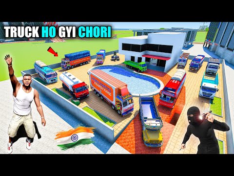 Franklin & Shinchan Ki Indian Truck Ho gyi Chori Indian Bike Driving 3D