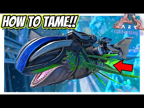 ARK GENESIS 2 HOW TO TAME THE ASTRODELPHIS FAST!! || Ark Survival Evolved!