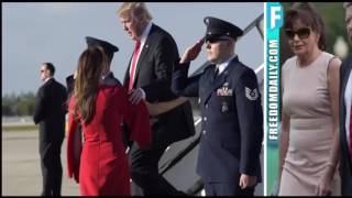 Melania’s Father Steps Out Of Air Force One And Everyone Immediately Notices One Shocking Thing
