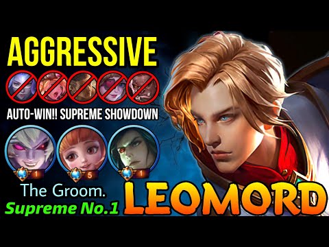 Aggressive Play Leomord ft Supreme Angela & Dyrroth! - Supreme Brazil No.1 Leomord by The Groom - ML