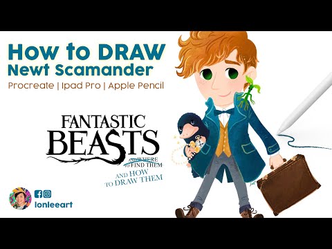 Fantastic Beasts Newt Scamander 🧳 illustration by Lon Lee :: Procreate // iPad Pro // Apple Pencil