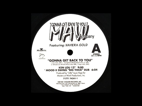 Masters At Work Feat. Xaviera Gold - Gonna Get Back To You (Kenlou 12)