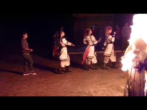 蒙古篝火晚会 - Mongolian bonfire ceremony