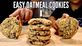 Soft and Chewy Oatmeal Raisin Cookies | Oatmeal Cookies Recipe