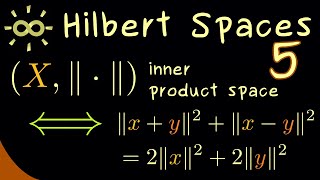 Hilbert Spaces 5 | Proof of Jordan-von Neumann Theorem [dark version]