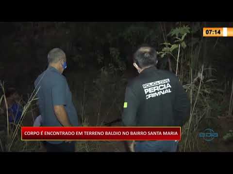 Corpo eÌ encontrado em terreno baldio no bairro santa maria 09 09 20