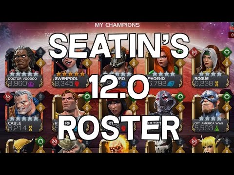 Seatin's 12.0 Roster 2017 - 13 Month Progression - Marvel Contest Of Champions