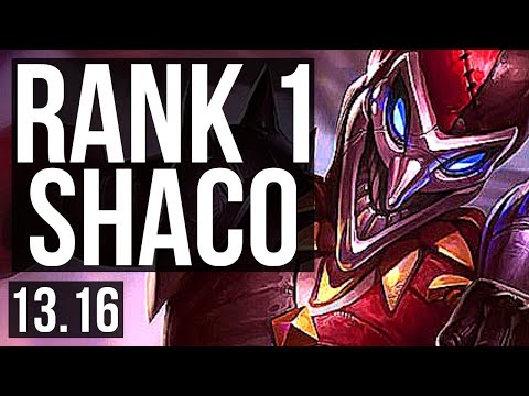 SHACO vs VIEGO (JNG) | Rank 1 Shaco, 15/0/4, Legendary, 67% winrate | TR Grandmaster | 13.16