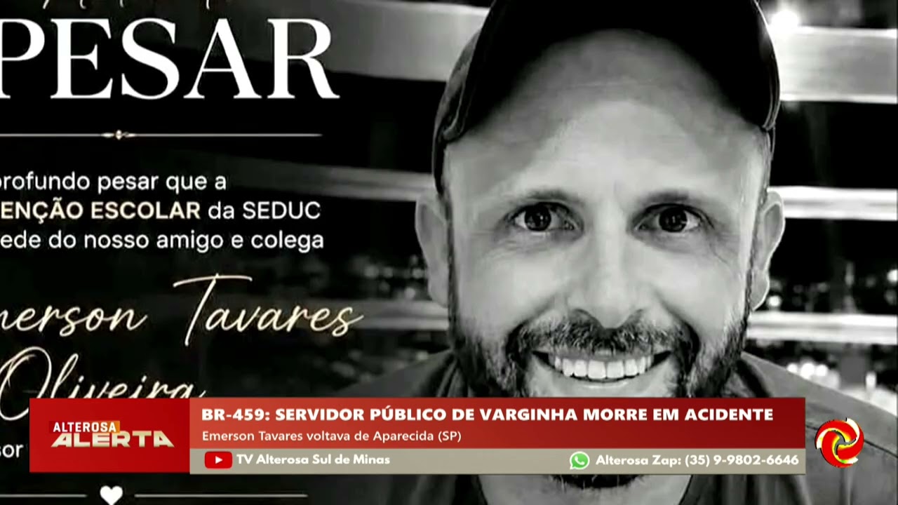 Servidor de Varginha morre em acidente de moto em Santa Rita do Sapucaí