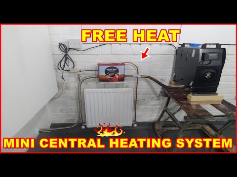 Free Heat from Waste Exhaust Gas Heating Radiator Home Diesel Oil Heater Chinese Mini Central System