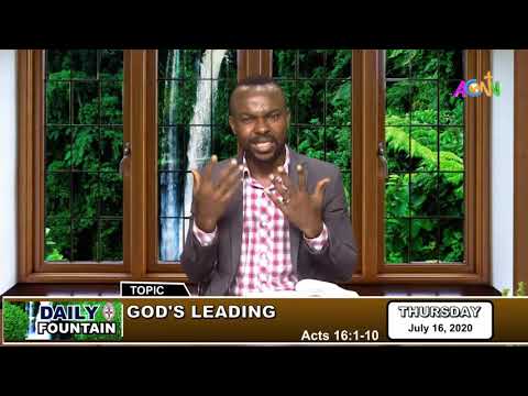 DAILY FOUNTAIN DEVOTIONAL OF JULY 16, 2020 - MR MBAH STEPHEN